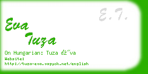 eva tuza business card